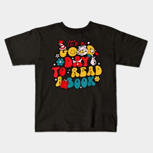 It'S A Good Day To Read A Book Reading Day Cat Teachers Kids T-Shirt